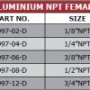 Aluminium-NPT-Female-TAB