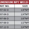 Aluminium-NPT-Weld-on-TAB